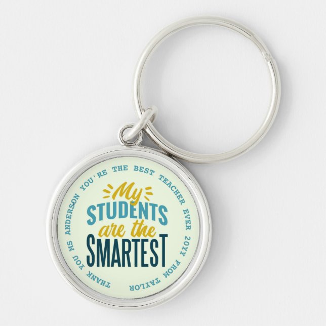 TEACHER - Funny Quotes - Add Name to personalize Keychain (Front)
