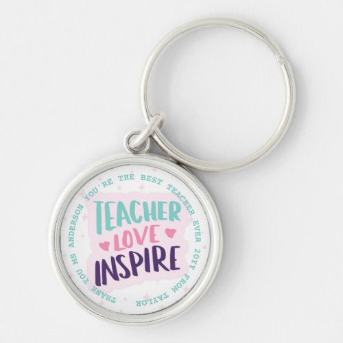 TEACHER _ Funny Quotes _ Add Name to personalize Keychain