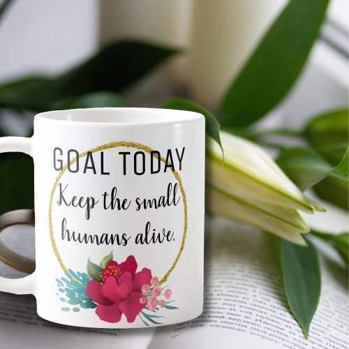 TEACHER FUNNY SMALL HUMANS MUG