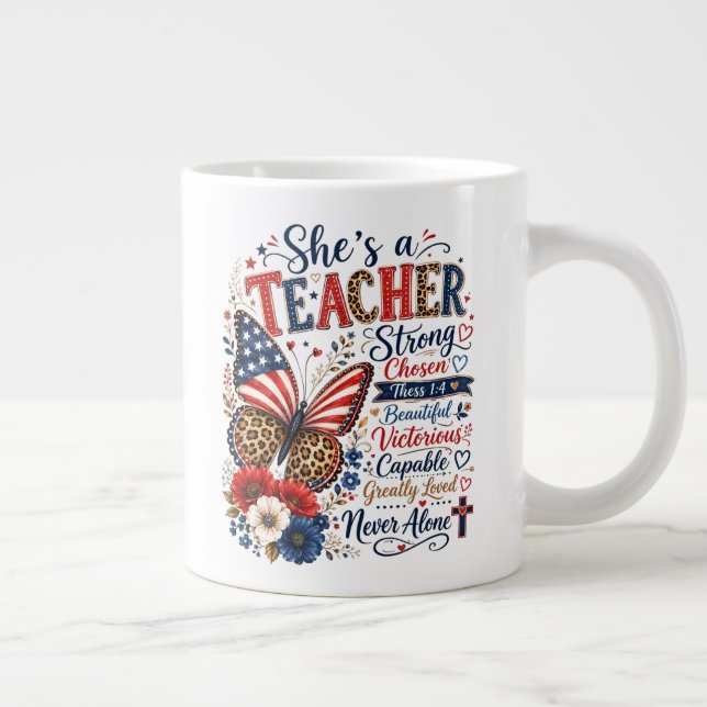 Teacher Giant Coffee Mug (Right)