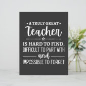 teacher Gift, A Truly Great Teacher (Standing Front)