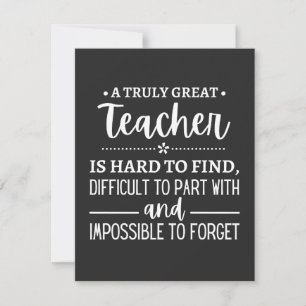teacher Gift, A Truly Great Teacher