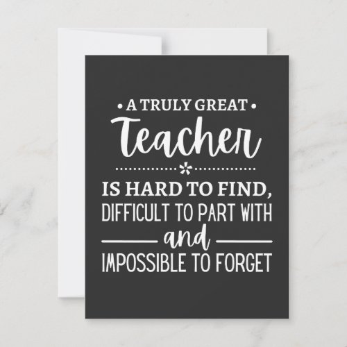 teacher Gift A Truly Great Teacher