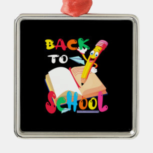 Teacher Gift Back To School Metal Ornament