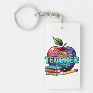 Teacher Gift | Blessed Teacher Keychain