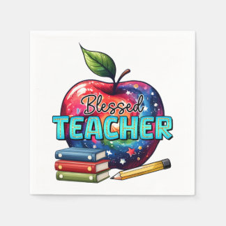 Teacher Gift | Blessed Teacher Napkins
