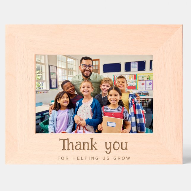 Teacher gift, custom text Engraved Photo Frame Frames (Creator Uploaded)