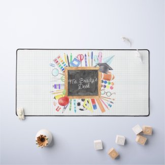 Teacher Gift Custom Watercolor Back To School