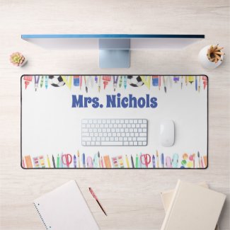 Teacher Gift Custom Watercolor Back To School