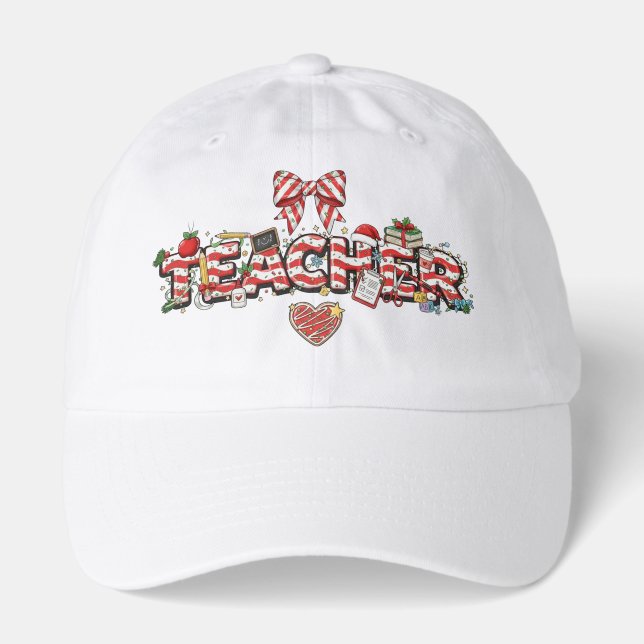 Teacher Gift for School Christmas Hat (Front)
