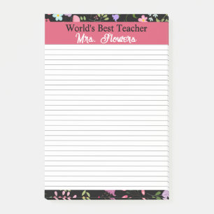 Teacher Gift for the World's Best to Personalize Post-it Notes