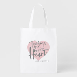Teacher gift grocery bag