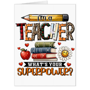 Teacher Gift   I Am A Teacher Card