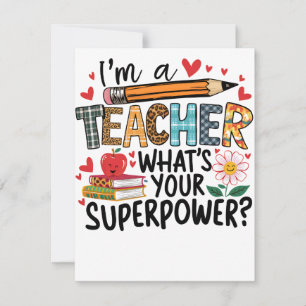 Teacher Gift   I Am A Teacher Invitation