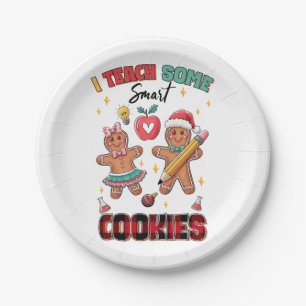 Teacher Gift I Teach Some Smart Cookies Paper Plates