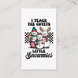 Teacher Gift I Teach The Cutest Little Snowmies Enclosure Card
