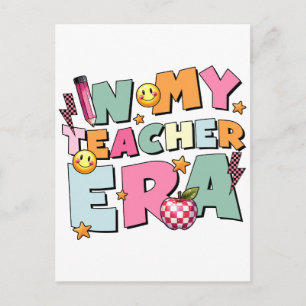 Teacher Gift   In My Teacher Era Invitation Postcard