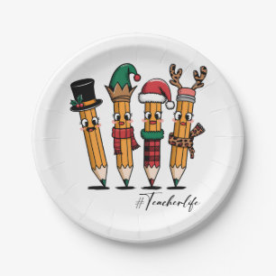Teacher Gift Pencil Teacher Life Paper Plates