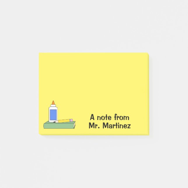 Teacher Gift Personalized A Note From Classroom (Front)