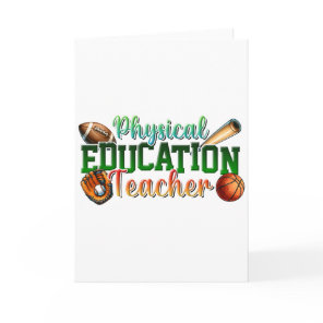 Teacher Gift | Physical Education Teacher Card