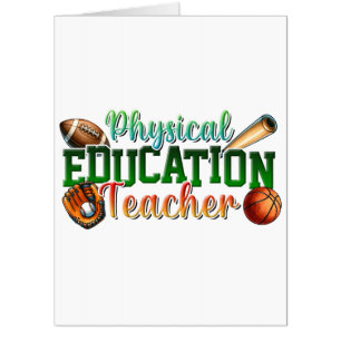 Teacher Gift Physical Education Teacher Card