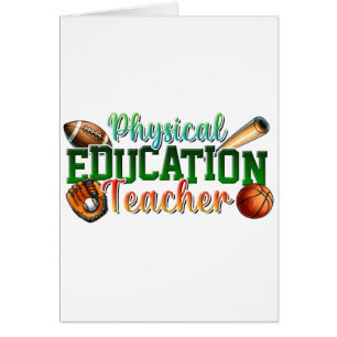Teacher Gift   Physical Education Teacher Cards