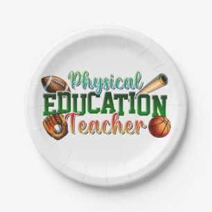 Teacher Gift Physical Education Teacher Paper Plates
