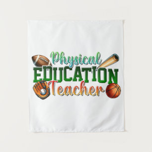 Teacher Gift Physical Education Teacher Tapestry