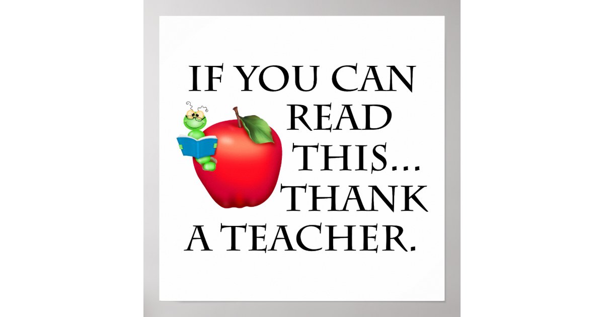 Teacher Gift Poster | Zazzle