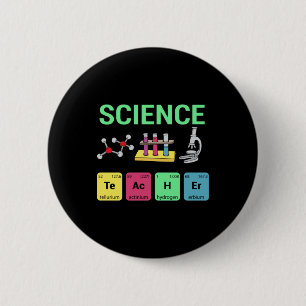 Teacher Gift Science Teacher Definition Button