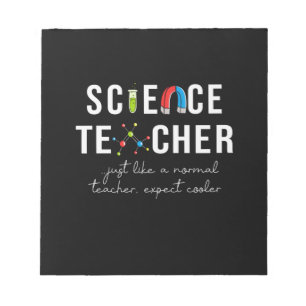 Teacher Gift Science Teacher Notepad