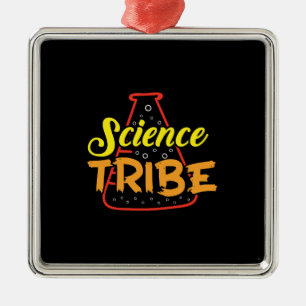 Teacher Gift Science Tribe Metal Ornament