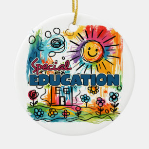 Teacher Gift Special Education Ceramic Ornament