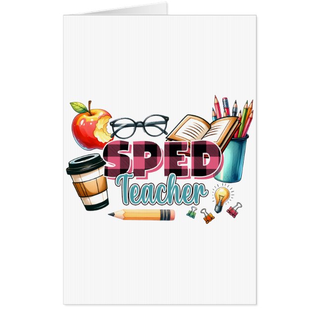 Teacher Gift | Sped Teacher Card (Front)
