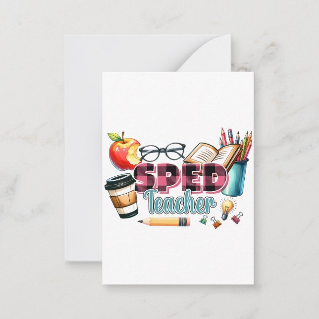 Teacher Gift | Sped Teacher Note Card (Front)
