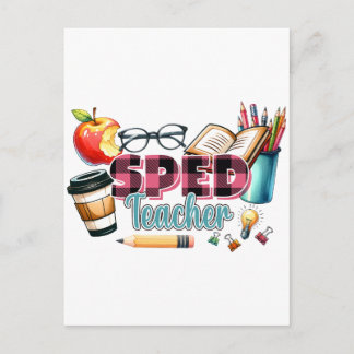 Teacher Gift | Sped Teacher Postcard