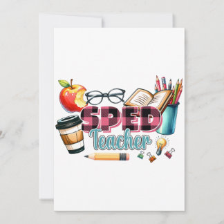Teacher Gift | Sped Teacher Thank You Card
