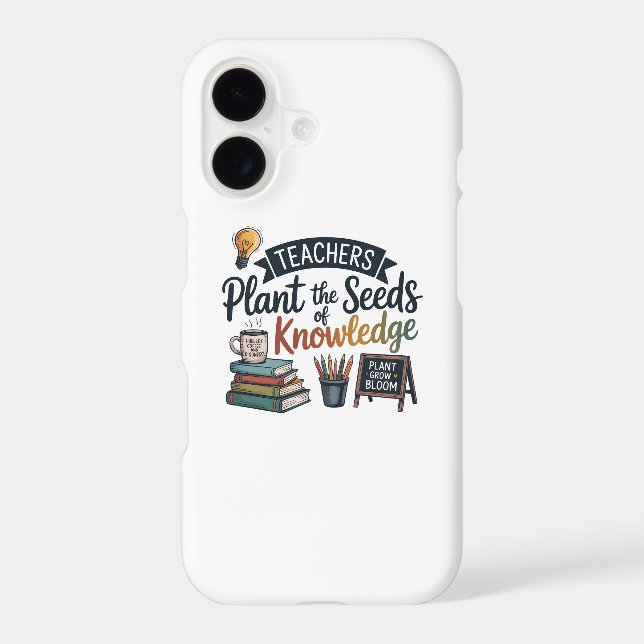 Teacher Gift Sublimation Design, Back to School  iPhone Case (Back)