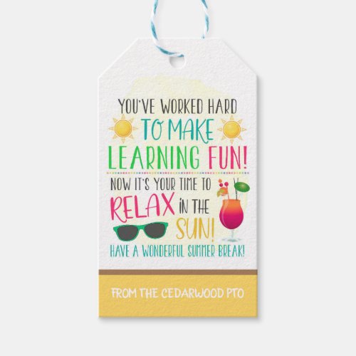 Teacher Gift Tag