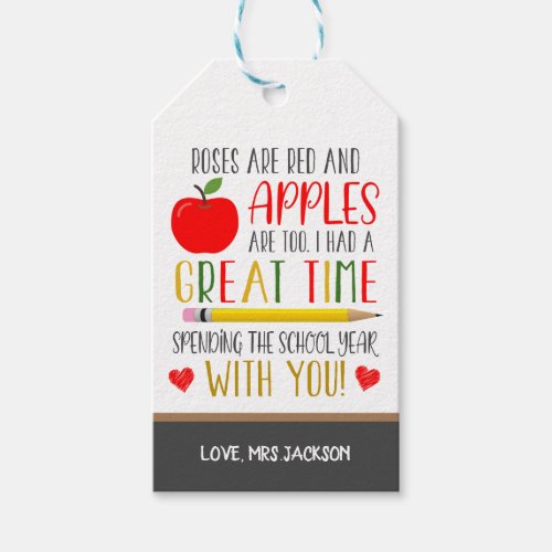 Teacher Gift Tag