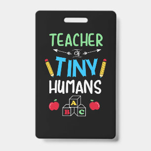 Teacher Gift Teacher Tiny Humans Badge