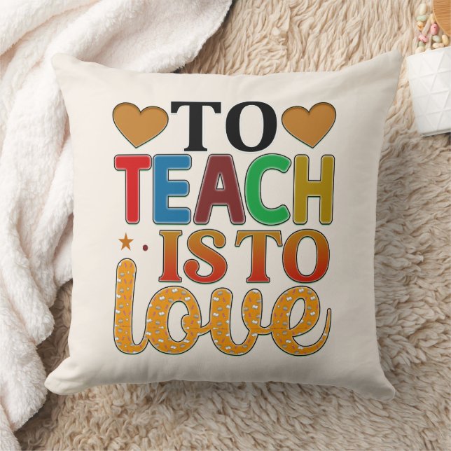 Teacher Gift  Throw Pillow (Blanket)
