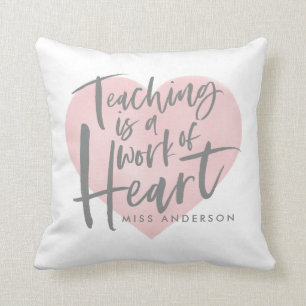 Teacher gift throw pillow