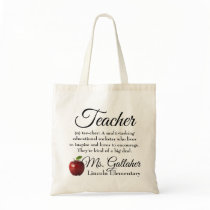 Teacher gift tote Teacher gift tote