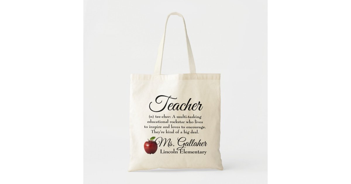 Teacher gift tote Zazzle