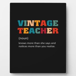 Teacher Gift Vintage Teacher Plaque