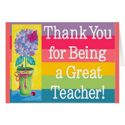 Teacher gifts cards (Front Horizontal)