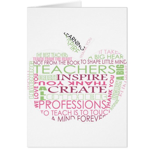 Teacher Gifts Cards (Front)