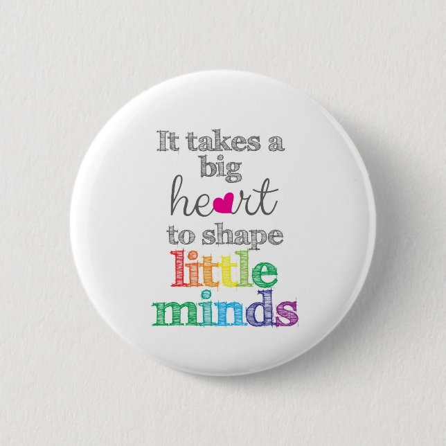 Teacher Gifts: First day of school, teacher Button (Front)