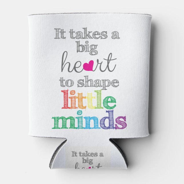 Teacher Gifts: First day of school, teacher Can Cooler (Front)